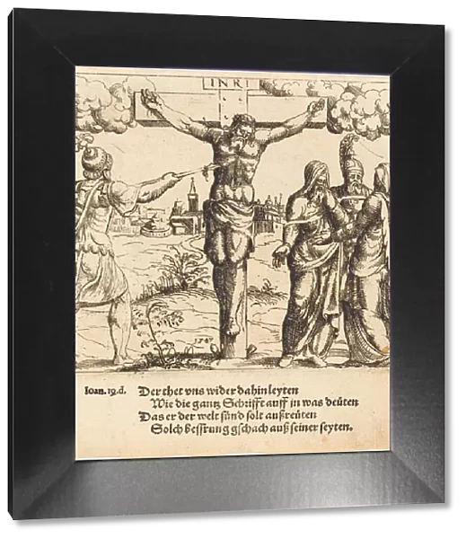 Christ is Pierced with the Lance, 1547. Creator: Augustin Hirschvogel