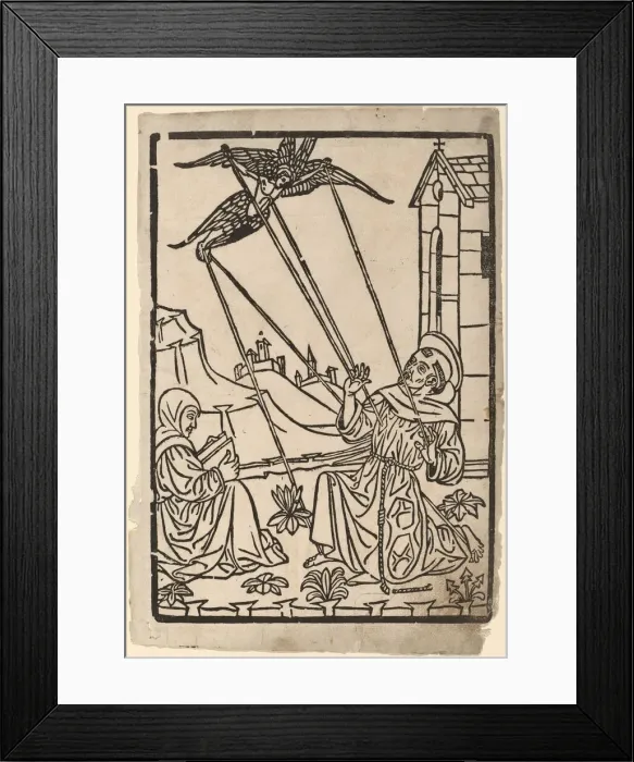 Framed Print : Saint Francis Receiving the Stigmata, 1470 / 1480. Creator: Unknown Framed Print : Saint Francis Receiving the Stigmata, 1470 / 1480. Creator: Unknown