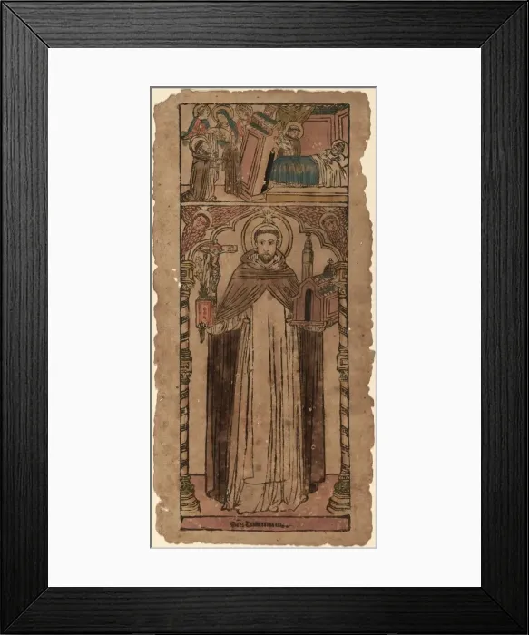 Framed Print : Saint Dominic, c. 1450. Creator: Unknown Framed Print : Saint Dominic, c. 1450. Creator: Unknown