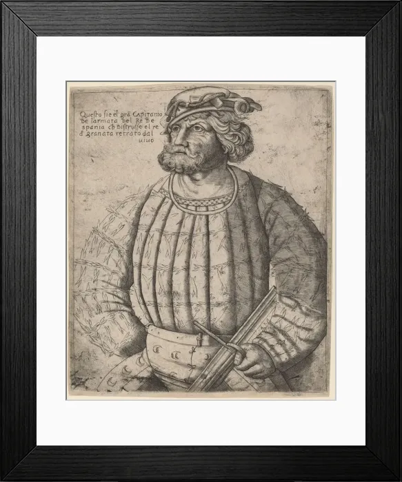 Framed Print : El Gran Capitanio, c. 1516 / 1520. Creator: Unknown Framed Print : El Gran Capitanio, c. 1516 / 1520. Creator: Unknown