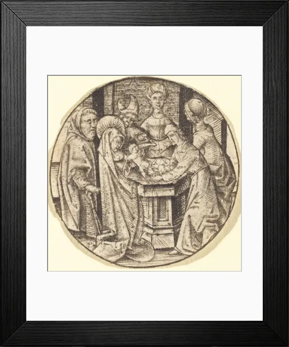Framed Print : The Circumcision, c. 1470 / 1480. Creator: Israhel van Meckenem Framed Print : The Circumcision, c. 1470 / 1480. Creator: Israhel van Meckenem