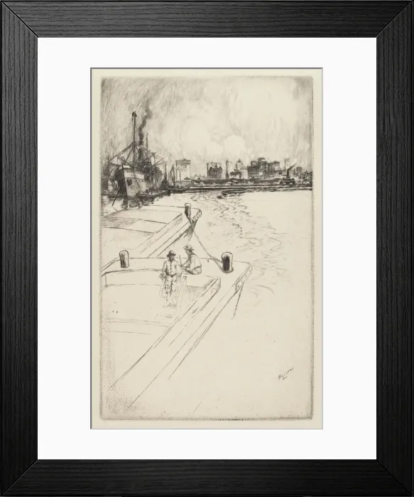 Framed Print : New York from the Harbor, 1905. Creator: Charles Frederick William Mielatz Framed Print : New York from the Harbor, 1905. Creator: Charles Frederick William Mielatz