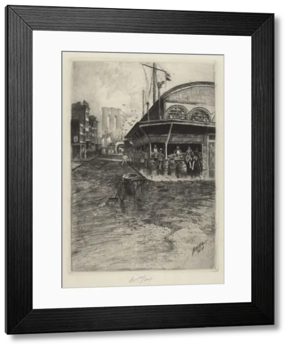 Framed Print : Catherine Market, 1903 / 1907. Creator: Charles Frederick William Mielatz Framed Print : Catherine Market, 1903 / 1907. Creator: Charles Frederick William Mielatz