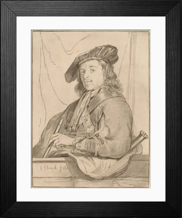 Framed Print : Man at the Parapet, 1773, published 1774. Creator: Bernhard Schreuder Framed Print : Man at the Parapet, 1773, published 1774. Creator: Bernhard Schreuder