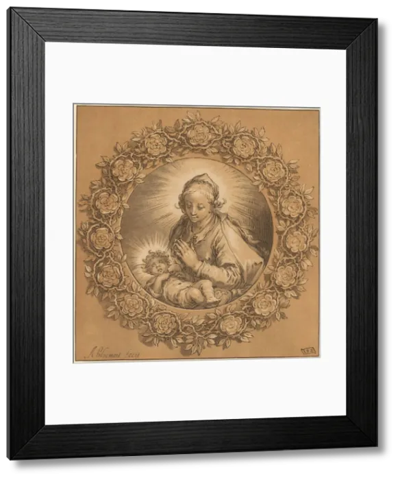 Framed Print : Madonna and Child, 1769. Creator: Cornelis Ploos van Amstel Framed Print : Madonna and Child, 1769. Creator: Cornelis Ploos van Amstel