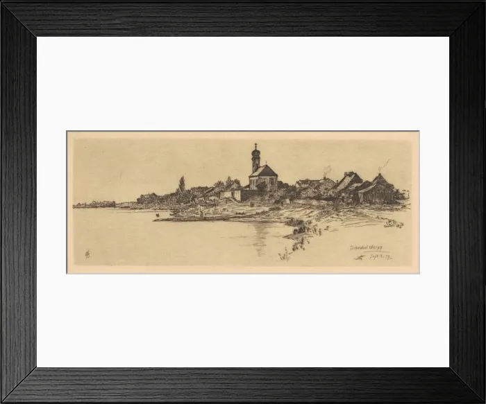 Framed Print : Schwabelweiss, 1879. Creator: Otto Henry Bacher Framed Print : Schwabelweiss, 1879. Creator: Otto Henry Bacher