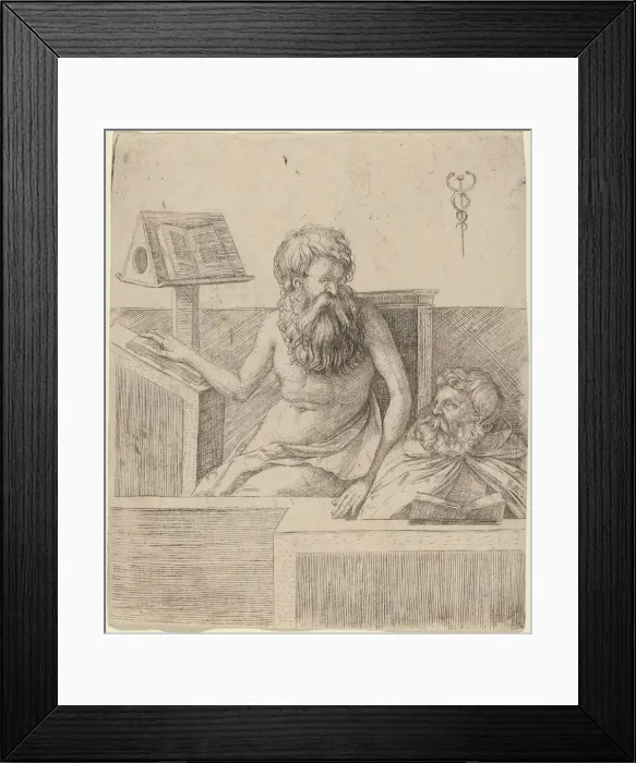 Framed Print : Two Philosophers, c. 1509. Creator: Jacopo de Barbari Framed Print : Two Philosophers, c. 1509. Creator: Jacopo de Barbari