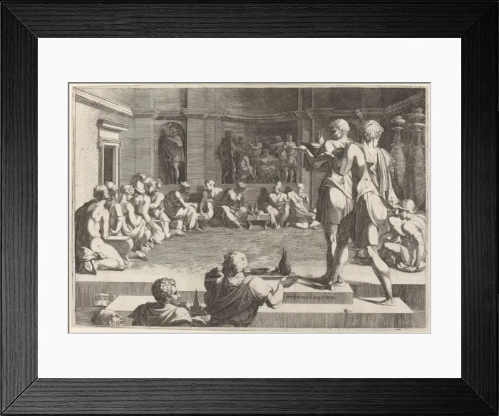 Framed Print : The Banquet of Alexander the Great, 1544 / 46. Creator: Domenico del Barbiere Framed Print : The Banquet of Alexander the Great, 1544 / 46. Creator: Domenico del Barbiere