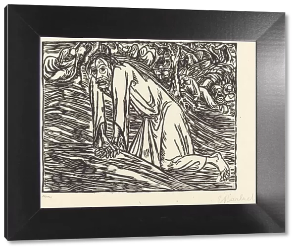 Christ in Gethsemane, 1919. Creator: Ernst Barlach