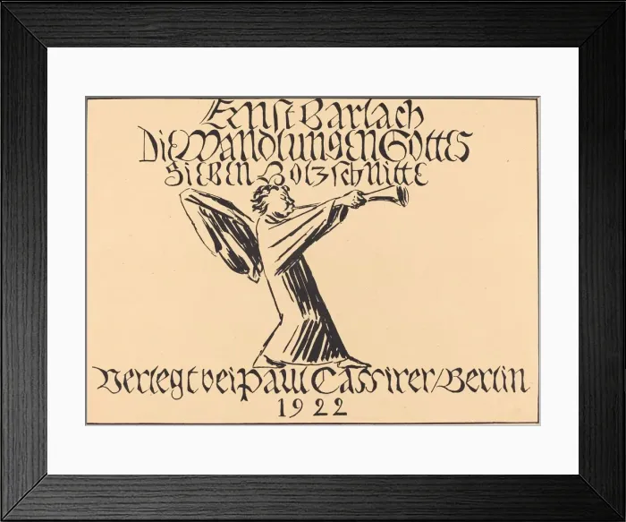 Framed Print : Title Page, probably 1920. Creator: Ernst Barlach Framed Print : Title Page, probably 1920. Creator: Ernst Barlach