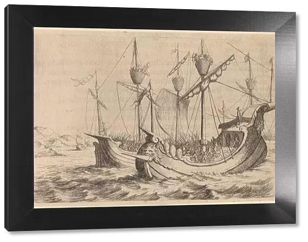 Hannibals Navy Battling the Rhodians, 1634. Creator: Willem Basse