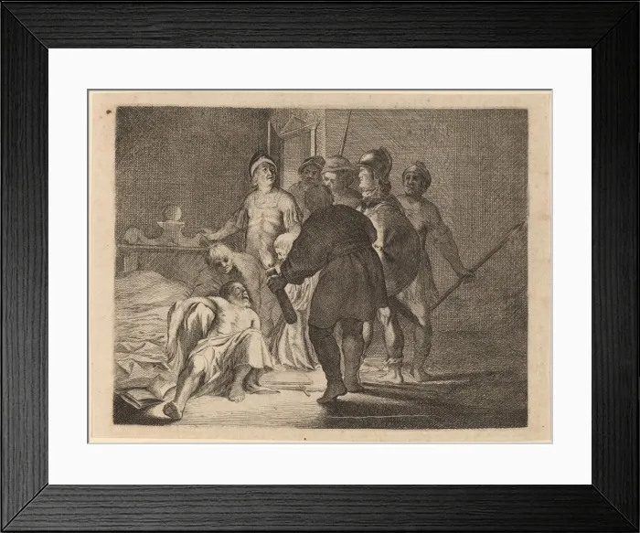 Framed Print : The Death of Cato, 1634. Creator: Willem Basse Framed Print : The Death of Cato, 1634. Creator: Willem Basse