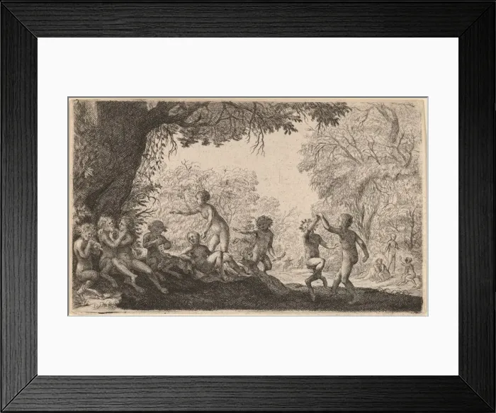 Framed Print : Bacchanal with a Dancing Couple on the Right. Creator: Willem Basse Framed Print : Bacchanal with a Dancing Couple on the Right. Creator: Willem Basse