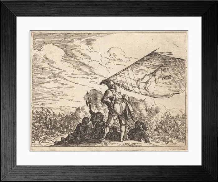 Framed Print : Capricci di varie battaglie, 1635. Creator: Johann Wilhelm Baur Framed Print : Capricci di varie battaglie, 1635. Creator: Johann Wilhelm Baur