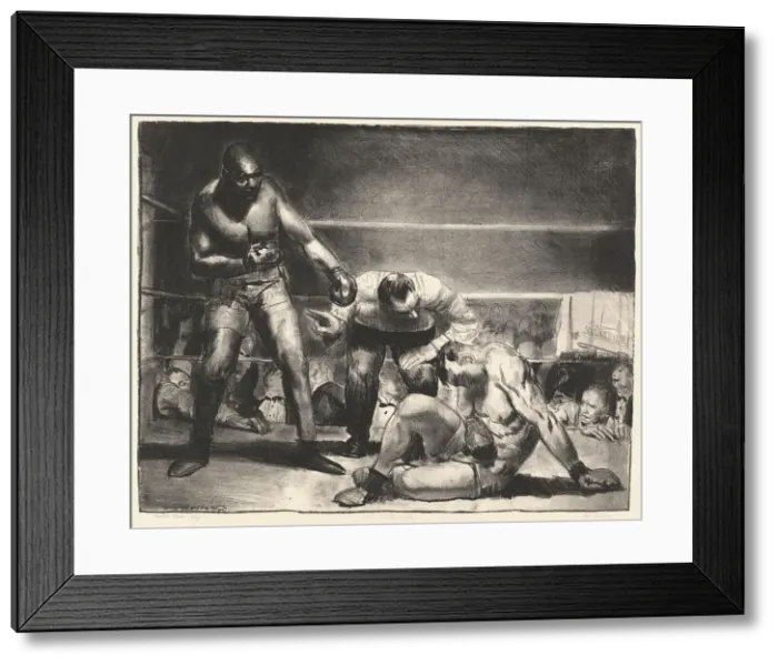 Framed Print : The White Hope, 1921. Creator: George Wesley Bellows Framed Print : The White Hope, 1921. Creator: George Wesley Bellows
