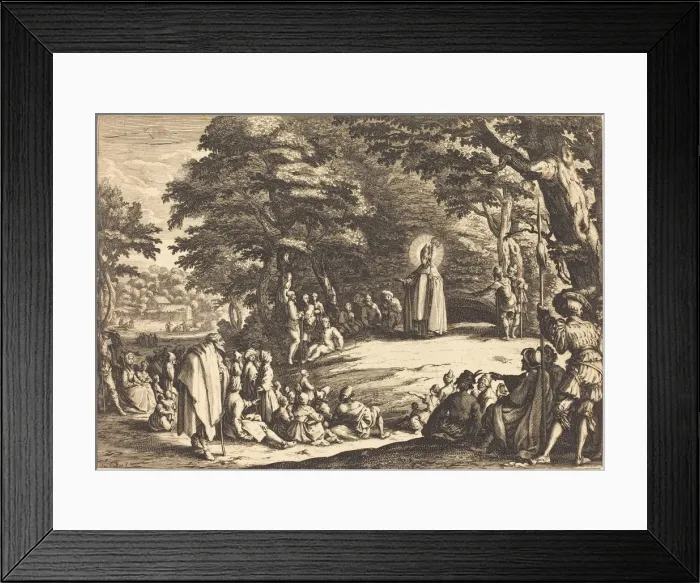 Framed Print : Saint Amond, 1621. Creator: Jacques Callot Framed Print : Saint Amond, 1621. Creator: Jacques Callot