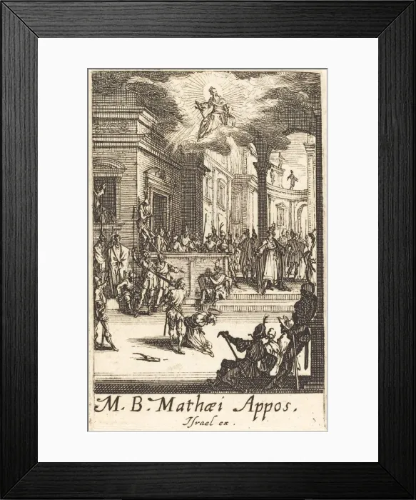 Framed Print : The Martyrdom of Saint Matthew, c. 1634 / 1635. Creator: Jacques Callot Framed Print : The Martyrdom of Saint Matthew, c. 1634 / 1635. Creator: Jacques Callot