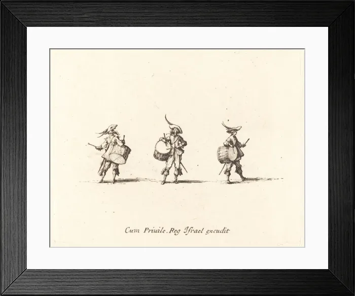 Framed Print : Drill with Drums, 1634 / 1635. Creator: Jacques Callot Framed Print : Drill with Drums, 1634 / 1635. Creator: Jacques Callot