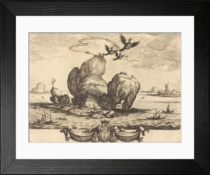Framed Print : The Great Rock, 1623. Creator: Jacques Callot Framed Print : The Great Rock, 1623. Creator: Jacques Callot