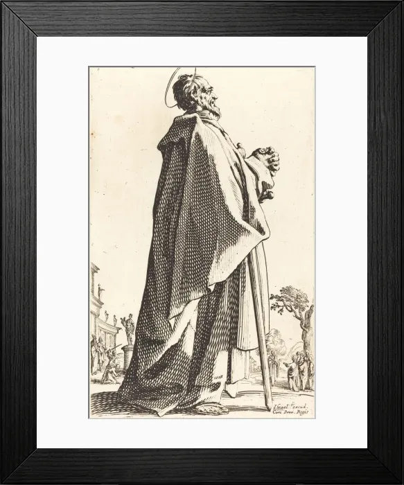 Framed Print : Saint Matthew, published 1631. Creator: Jacques Callot Framed Print : Saint Matthew, published 1631. Creator: Jacques Callot