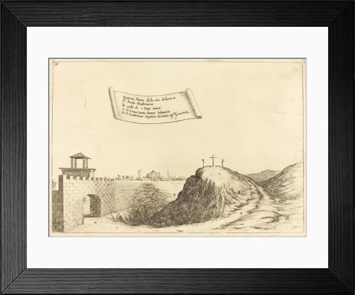 Framed Print : Four Parts of the Via Dolorosa, 1619. Creator: Jacques Callot Framed Print : Four Parts of the Via Dolorosa, 1619. Creator: Jacques Callot