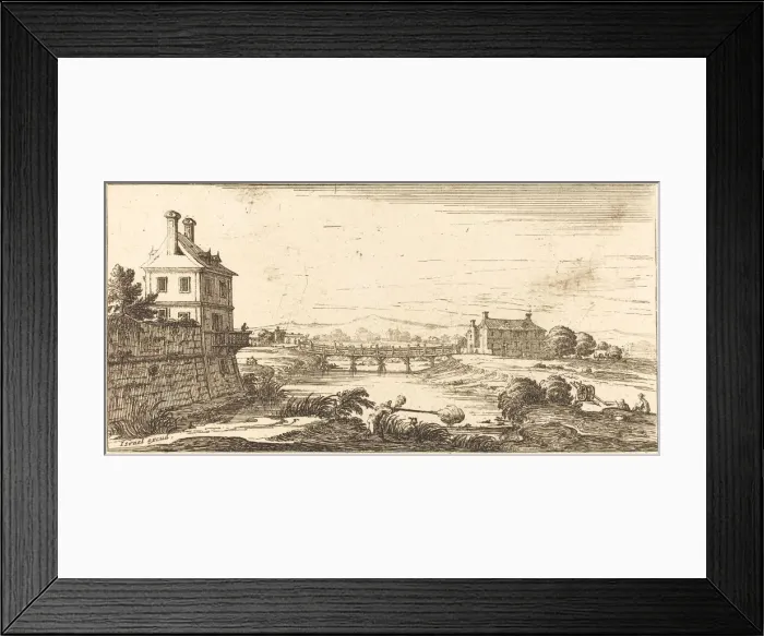 Framed Print : Landscape, 1635 or after. Creator: Unknown Framed Print : Landscape, 1635 or after. Creator: Unknown
