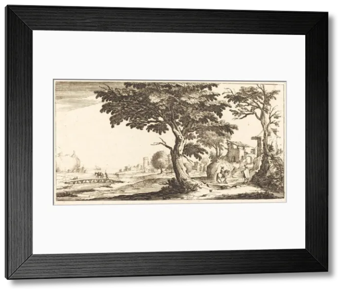 Framed Print : Landscape, in or after 1635. Creator: Unknown Framed Print : Landscape, in or after 1635. Creator: Unknown