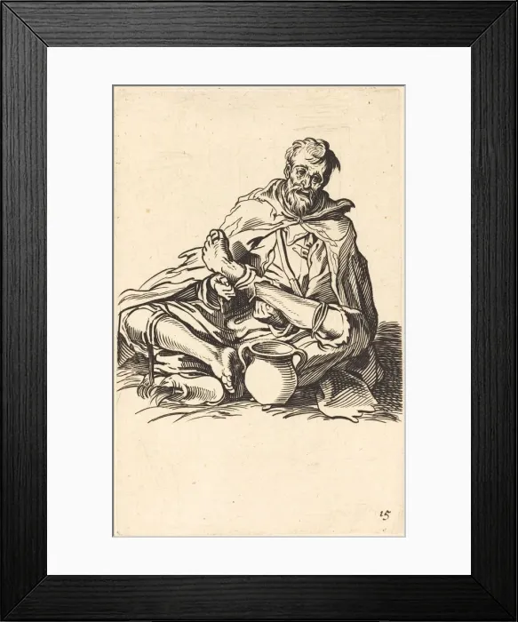 Framed Print : The Sick Man. Creator: Unknown Framed Print : The Sick Man. Creator: Unknown