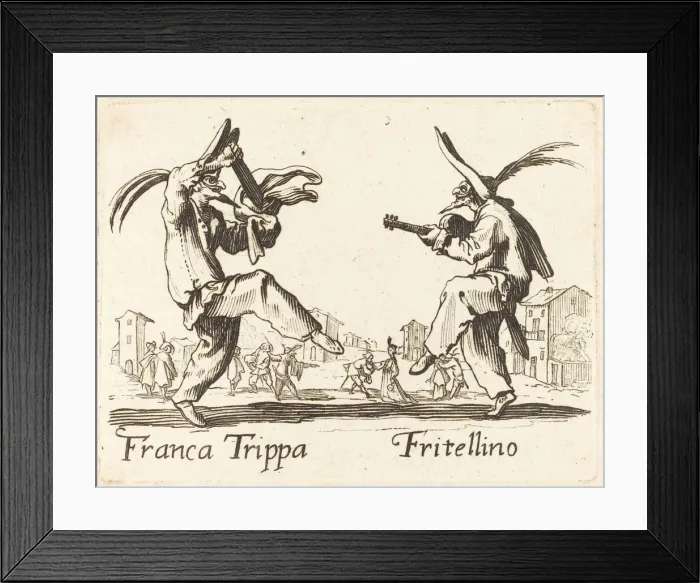 Framed Print : Franca Trippa and Fritellino. Creator: Unknown Framed Print : Franca Trippa and Fritellino. Creator: Unknown