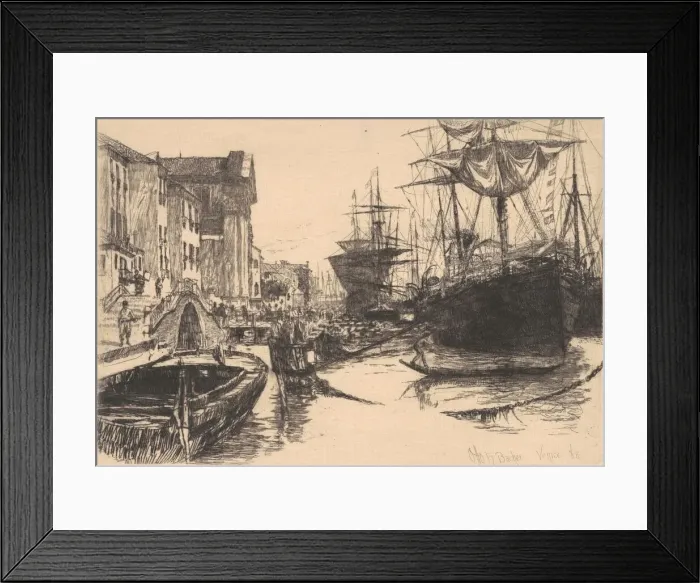 Framed Print : Venice, 1880. Creator: Otto Henry Bacher Framed Print : Venice, 1880. Creator: Otto Henry Bacher