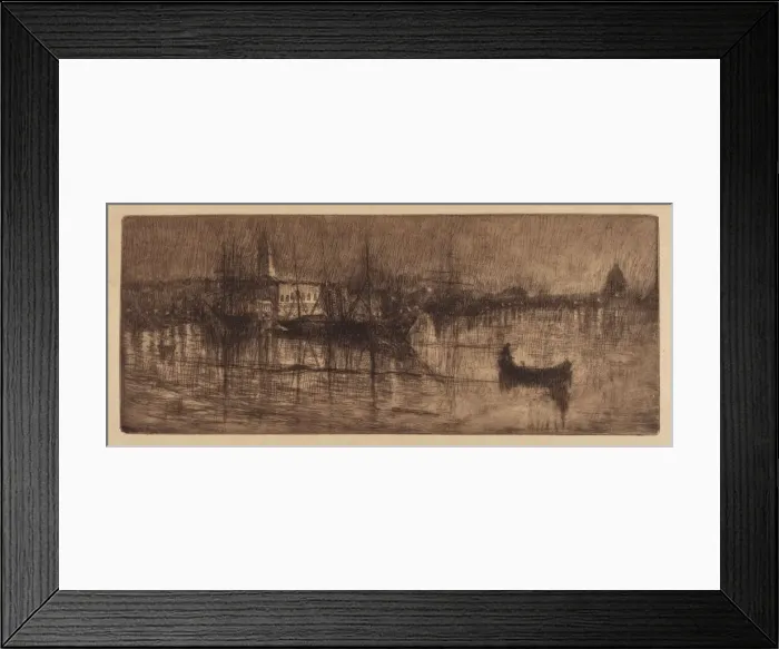 Framed Print : A Wet Evening in Venice, c. 1880. Creator: Otto Henry Bacher Framed Print : A Wet Evening in Venice, c. 1880. Creator: Otto Henry Bacher