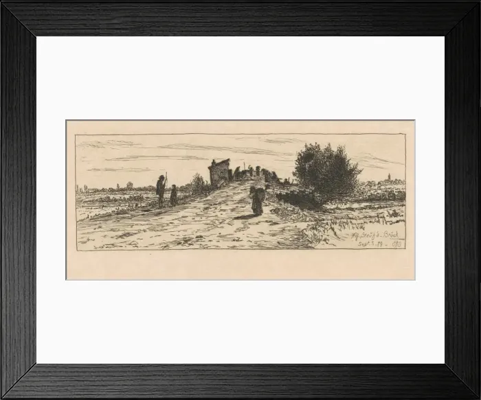 Framed Print : Auf StaufaBruck, 1879. Creator: Otto Henry Bacher Framed Print : Auf StaufaBruck, 1879. Creator: Otto Henry Bacher