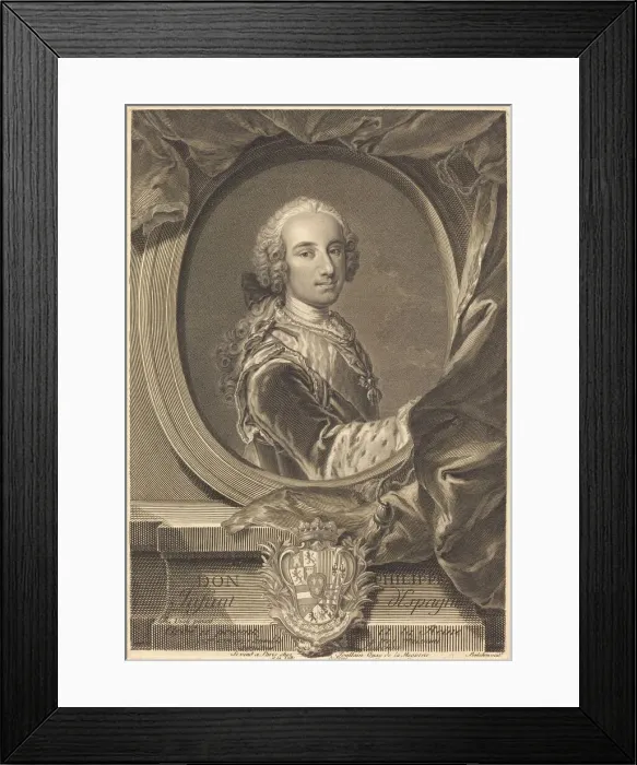 Framed Print : Don Philippe, Infant d Espagne. Creator: Jean Joseph Balechou Framed Print : Don Philippe, Infant d Espagne. Creator: Jean Joseph Balechou