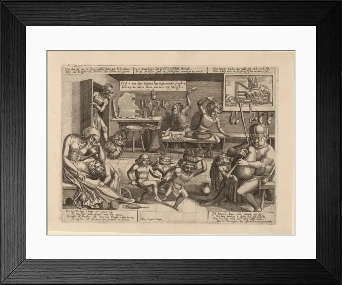 Framed Print : The Dissolute Household. Creator: Pieter Balten Framed Print : The Dissolute Household. Creator: Pieter Balten