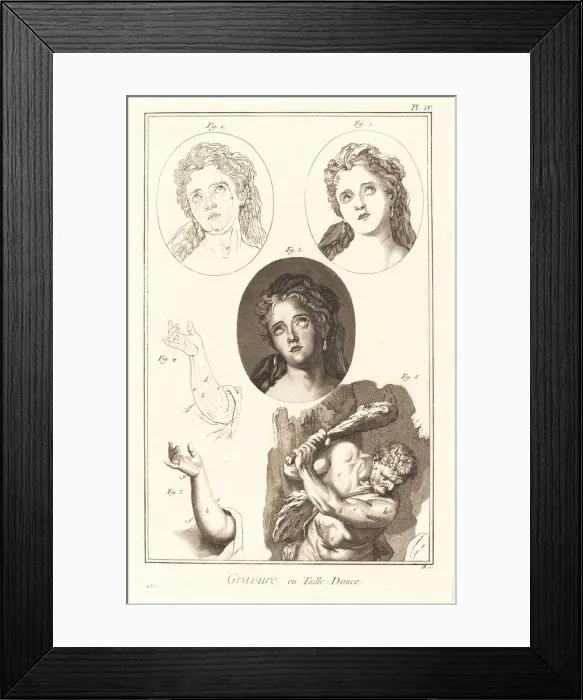 Framed Print : Gravure en Taille-Douce: pl. IV, 1771 / 1779. Creator: Antonio Baratta Framed Print : Gravure en Taille-Douce: pl. IV, 1771 / 1779. Creator: Antonio Baratta