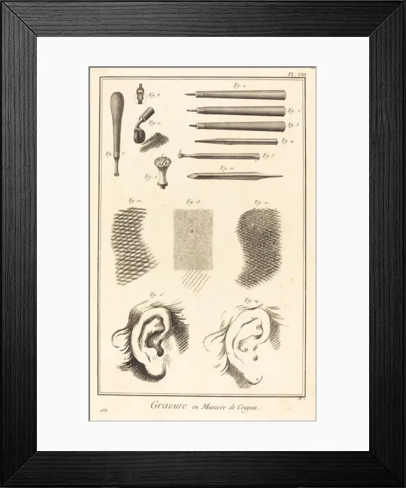 Framed Print : Gravure en Maniere de Crayon: pl. VIII, 1771 / 1779. Creator: Antonio Baratta Framed Print : Gravure en Maniere de Crayon: pl. VIII, 1771 / 1779. Creator: Antonio Baratta