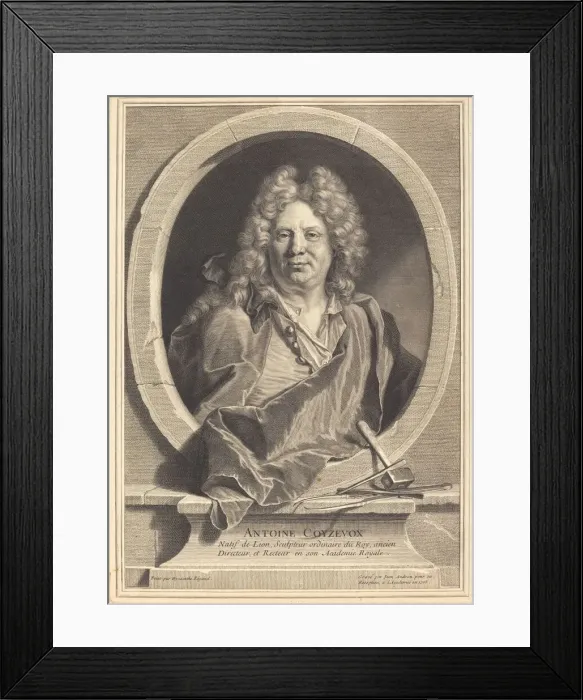 Framed Print : Antoine Coyzevox, 1708. Creator: Jean Audran Framed Print : Antoine Coyzevox, 1708. Creator: Jean Audran