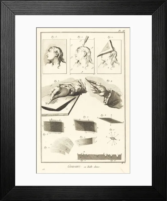 Framed Print : Gravure en Taille-douce: pl. III, 1771 / 1779. Creator: Antonio Baratta Framed Print : Gravure en Taille-douce: pl. III, 1771 / 1779. Creator: Antonio Baratta