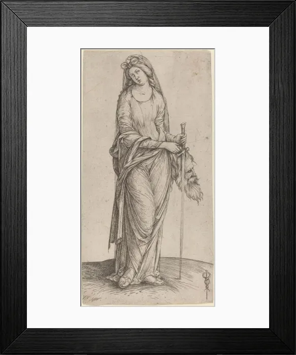 Framed Print : Judith Holding the Head of Holofernes, c. 1501 / 1503. Creator: Jacopo de Barbari Framed Print : Judith Holding the Head of Holofernes, c. 1501 / 1503. Creator: Jacopo de Barbari