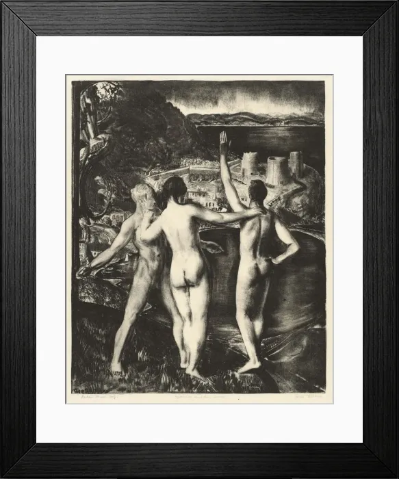 Framed Print : Lychnis and Her Sons, 1923. Creator: George Wesley Bellows Framed Print : Lychnis and Her Sons, 1923. Creator: George Wesley Bellows