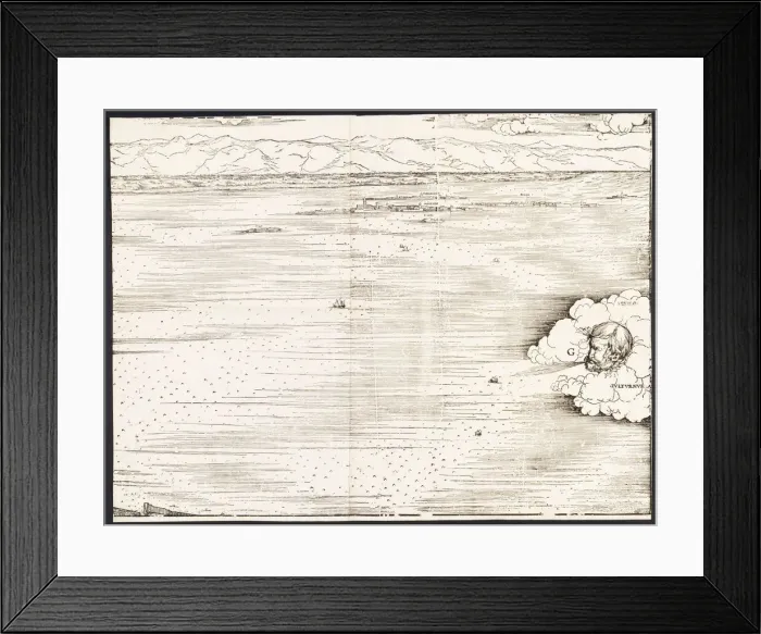 Framed Print : View of Venice [upper right block], 1500. Creator: Jacopo de Barbari