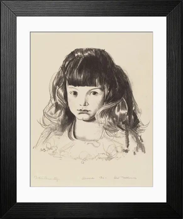 Framed Print : Anne 1921, 1923. Creator: George Wesley Bellows Framed Print : Anne 1921, 1923. Creator: George Wesley Bellows