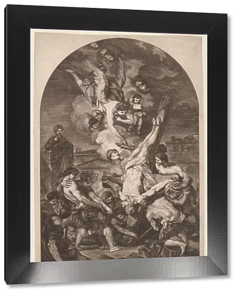 Martire de St. Pierre (The Martyrdom of Saint Peter), c. 1750s. Creator: Jean Barbault