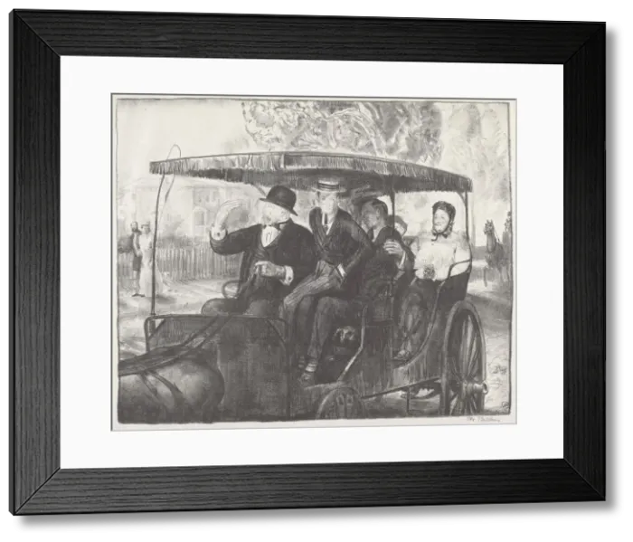 Framed Print : Sunday 1897, 1921. Creator: George Wesley Bellows Framed Print : Sunday 1897, 1921. Creator: George Wesley Bellows