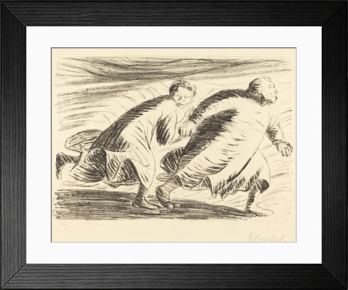 Framed Print : The Fugitives, 1916 / 1917. Creator: Ernst Barlach Framed Print : The Fugitives, 1916 / 1917. Creator: Ernst Barlach