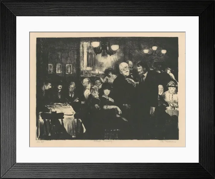 Framed Print : Artists Evening, 1916. Creator: George Wesley Bellows Framed Print : Artists Evening, 1916. Creator: George Wesley Bellows