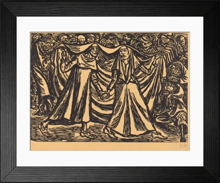 Framed Print : The Dance of Death II, 1921. Creator: Ernst Barlach Framed Print : The Dance of Death II, 1921. Creator: Ernst Barlach