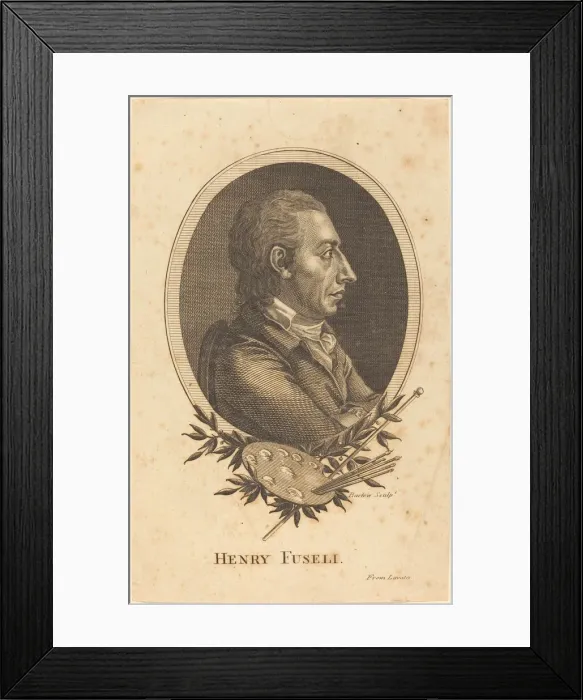 Framed Print : Henry Fuseli. Creator: Inigo Barlow Framed Print : Henry Fuseli. Creator: Inigo Barlow