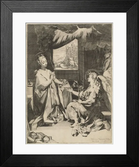 Framed Print : The Annunciation. Creator: Federico Barocci Framed Print : The Annunciation. Creator: Federico Barocci