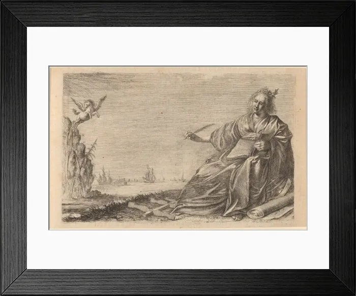 Framed Print : The Muse of Poetry, 1634. Creator: Willem Basse Framed Print : The Muse of Poetry, 1634. Creator: Willem Basse